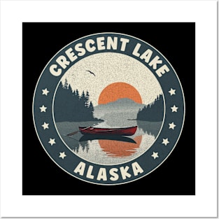 Crescent Lake Alaska Sunset Posters and Art